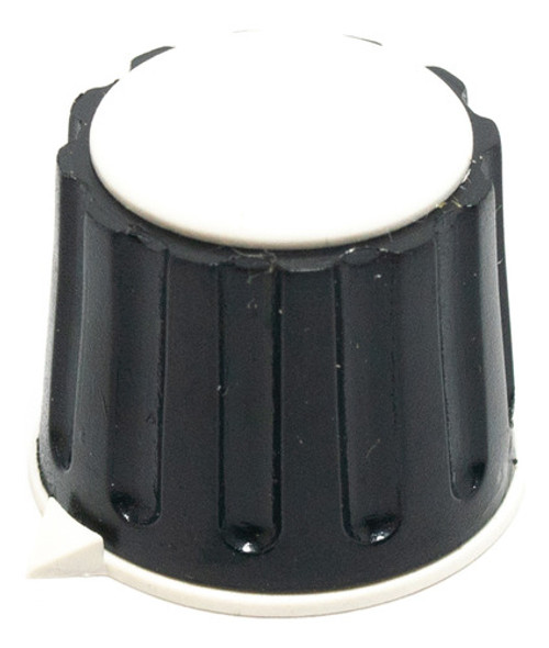 4 Perillas Potenciometro 23x20mm Eje Estriado 6mm Blancas 0