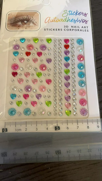 Kit 2 Adesivo Glitter Pedra Rosto Maquiagem Carnaval Festa-k 1 Kit 2 Adesivo Glitter Pedra Rosto Maquiagem Carnaval Festa-k 1