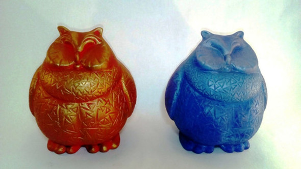 Alcancía  De Cerámica Lechuza Con Tapón 1