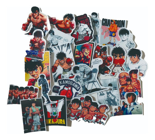 Pack Stickers - Hajime No Ippo - Anime  X 24 Unidades - L3p 0