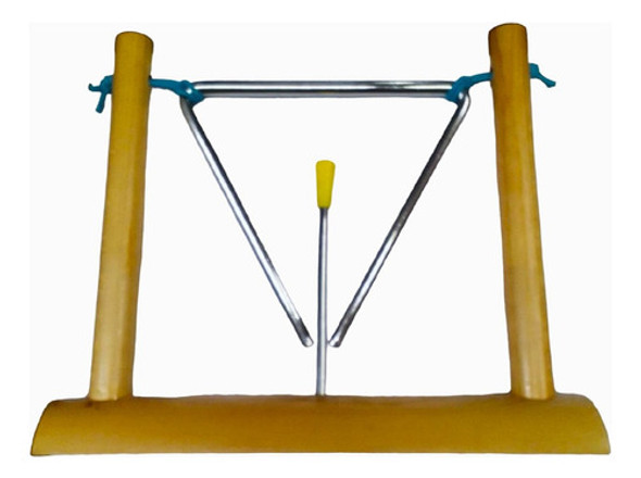 Triangulo Con Base De Madera Y Palillo T8a Musicapilar 0