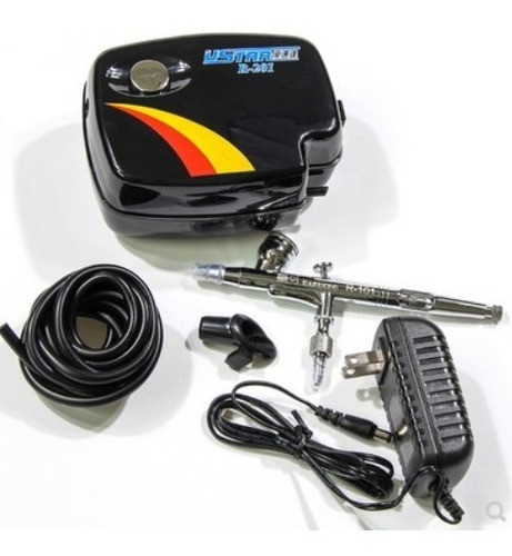 Aerografo + Compresor Pintar Maquillar Reposteria Full C660 0