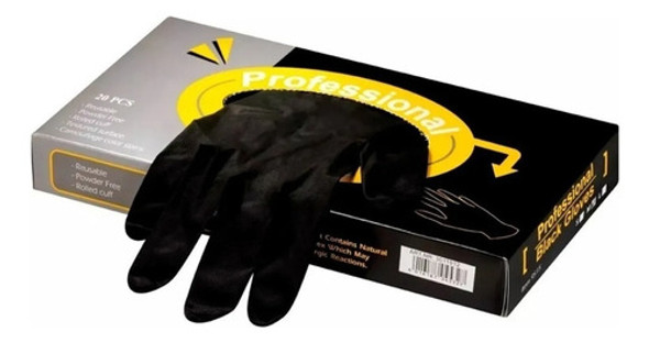 Guantes Negros X 20 Unidades - Professional Black Gloves 0