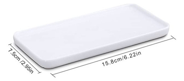Bandeja De Tocador De Cermica Pequea Rectangular, Bandeja De 1