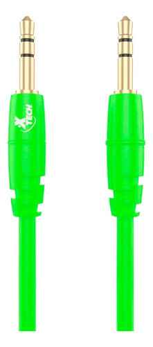 Cable Auxiliar Audio 3,5mm Xtech On The Go Xtg-232 Verde Css 0
