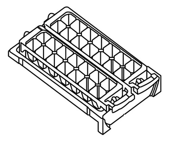 Forma De Gelo Para Geladeira Panasonic Nr-bt51  Ice Twist 0