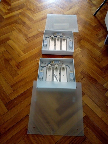 2 Plafones 43x43 Acero Blanco + Vidrio Esmerilado (nacional) 1