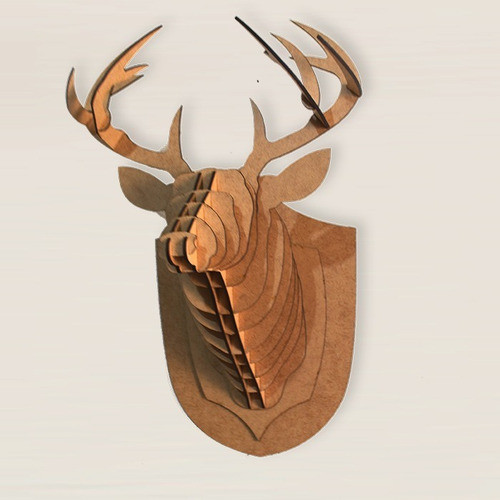 Cabeça De Cervo Em Mdf 1