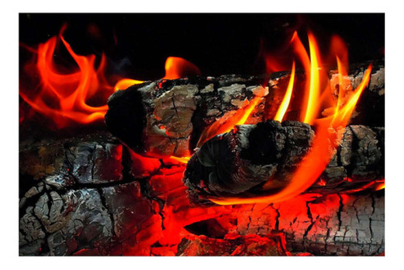 Vinilo 80x120cm Fuego Leña Carbon Brasas Calor Caliente 0 Vinilo 80x120cm Fuego Leña Carbon Brasas Calor Caliente 0