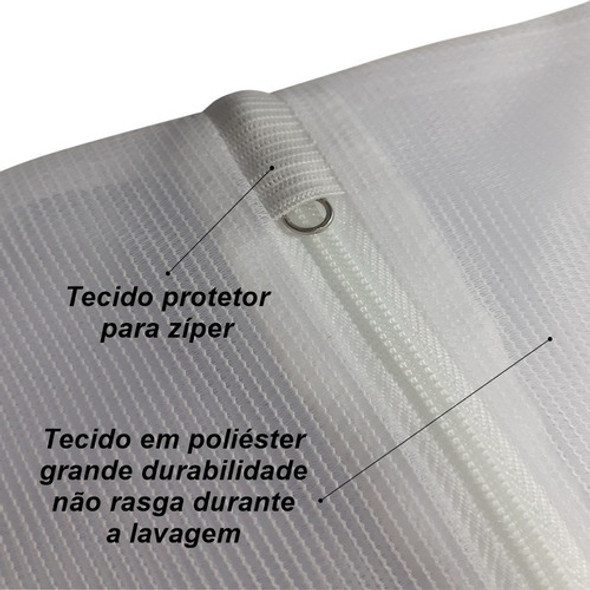 12 Sacos Lavar Roupas Delicadas 4 Menor + 4 Médio + 4 Grande 1