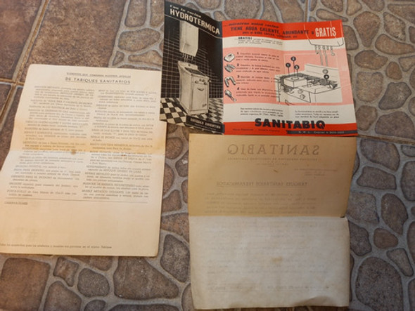Lote De 3 Antiguos Folletos Sanitabiq 1