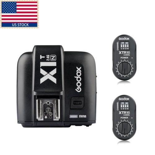 Godox X1n 2.4g Ttl Transmisor Inalámbrico Disparador + 2 X R 0