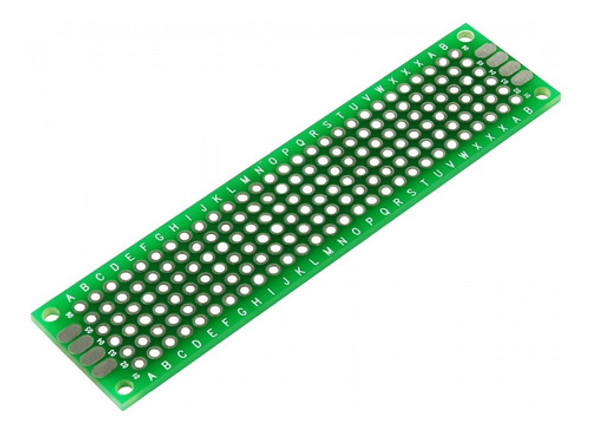 Placa Circuito Impresso Ilhada 168 Furos Dupla Face - 2x8cm 0
