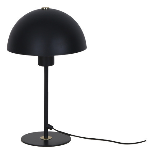 Portátil De Mesa En Metal Negro Vintage Hongo Ø20cm 0