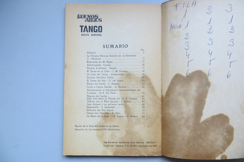 Revista Buenos Aires Tango 1 Ediciones 2 X 4 1