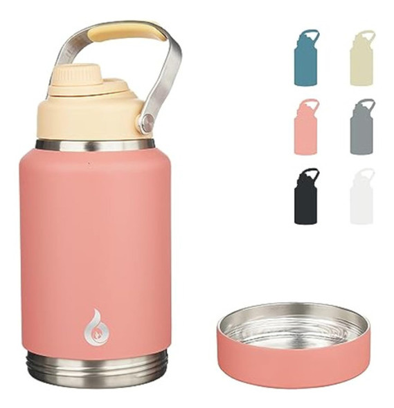 Bjpkpk Botellas De Agua Aisladas De 64 Onzas, 0