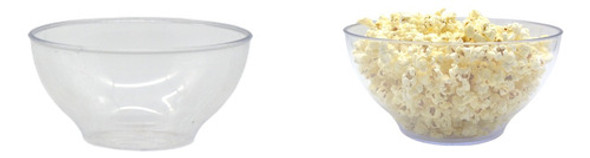 Bowl Mediano Plastico Cristal 700 Cc. Rigido X 12 U. 1
