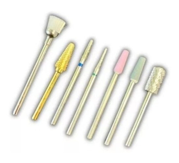 Kit Fresa Cerámica Manicura Pedicura Torno Uñas Gel Acrilico 1