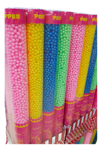 Cañon Cotillón Lanza Pelotitas, Multicolor, 60 Cm 0