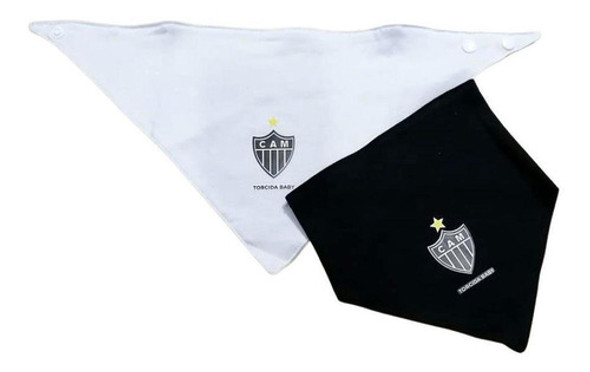 Kit Babador Bandana Bebê Atlético Mineiro 2 Pçs Torcida Baby 0