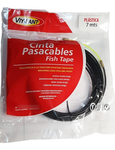 Cinta Pasa Cables Plástica De 7 Metros Viyilant 1