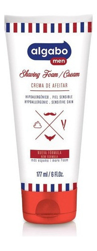 Shaving Cream Crema Afeitar Barber Algabo 177ml X 3u 1
