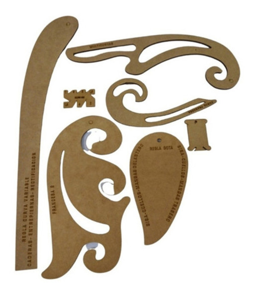 Set Reglas Y Curvas En Fibrofacil Para Molderia 0