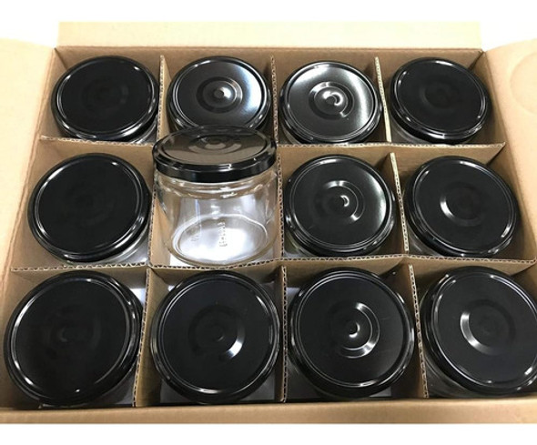 Nicebottles Frascos De Salsa De Vidrio Transparente, 12 Oz - 1