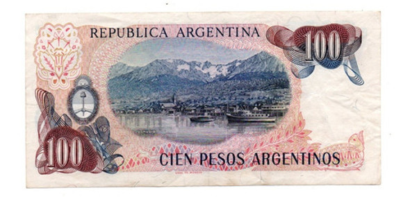 Billete Argentina 100 Pesos Argentinos Bottero 2624 Ex 1 Billete Argentina 100 Pesos Argentinos Bottero 2624 Ex 1