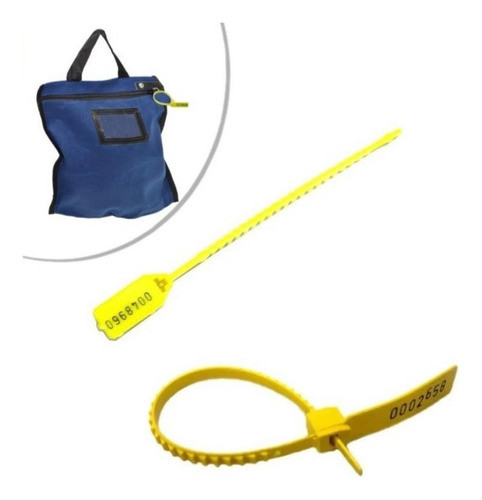 1500 Lacre Segura Malote Numerado 17cm Espinha De Peixe 1