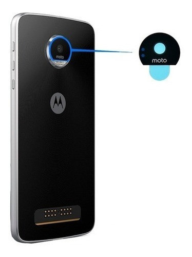 Vidrio Camara Lente Repuesto Moto Z Play Xt1635 Con Adhesivo 0