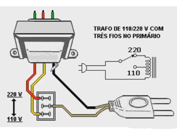 Transformador Trafo 6vac Bivolt 110/220v 300ma 1