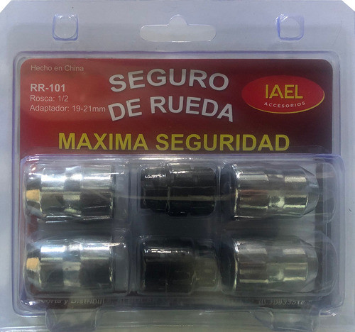 Seguro Rueda Antirobo 4 Tuercas+seg 1 Ford Falcon 85/93 1