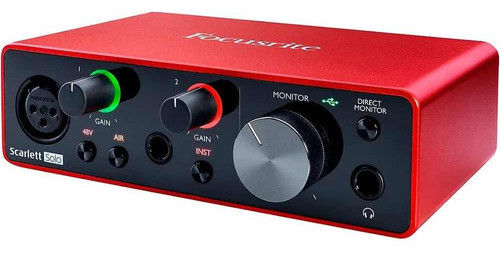 Interfaz De Audio Focusrite Scarlett Solo 3ra Generación 1