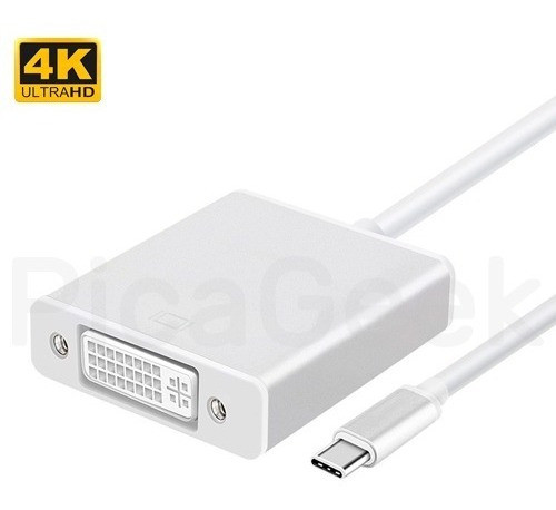 Cable Adaptador Usb-c 3.1 Tipo C A Dvi 4k Mac Pc Samsung 1