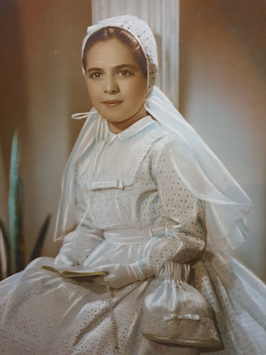 Antigua Foto Original Primera Comunion De 1960-28×38cms-058 1