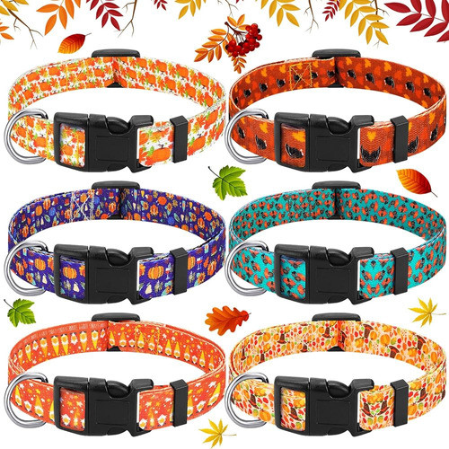 Tondiamo 6 Pcs Collar De Perro De Otoño De Acción De Gracias 0