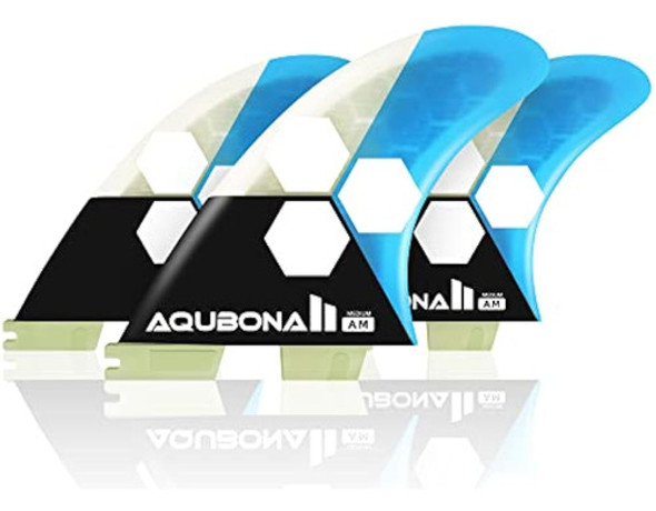 Aqubona Dual/twin Tab Ii G5 Tri Fin Set Surfboard 0