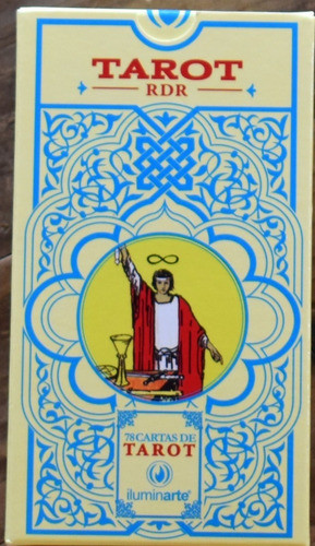 Pack Paño Astrologico Estampado 70cm. + Cartas Tarot Rider 0
