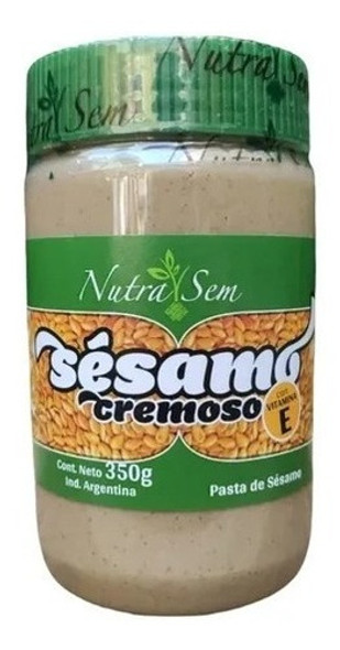 Pasta De Sésamo Cremoso Integral 350g - Nutrasem - Dw 0