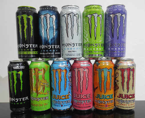 Lata Monster Importada Brasil Llena Energy Ultra 1