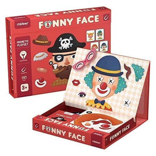 Juego Magnético Caras Locas Funny Faces Mideer 0