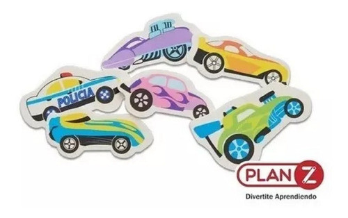 6 Autitos Imantados Figuras Para Niños Playking 1