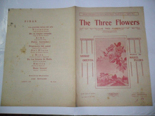 Las Tres Flores The Three Flowers Shimmy Oriental M Pecora 0