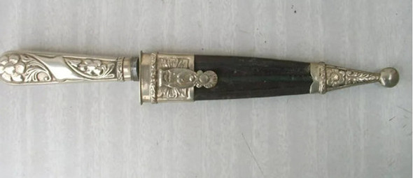 Cuchillo Hoja De 13,8 Cm El Chaja Alpaca Vaina Picaso 0