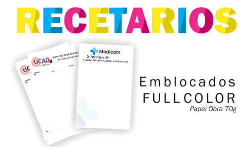 Recetarios Medicos Full Color X 5000 Medida 11x17 1