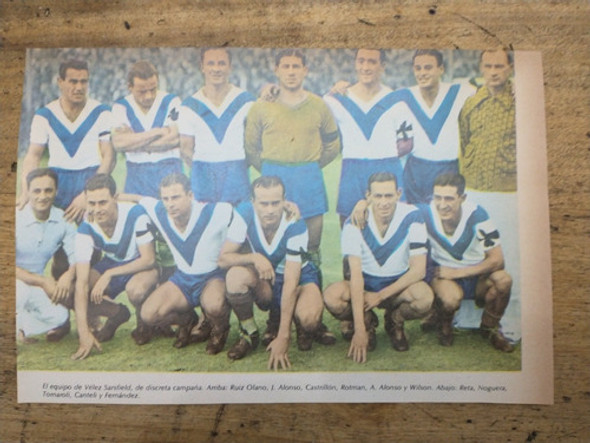 Recorte Vélez Sarsfield Equipo 1938 Ruiz Olano Alonso (d) 0 Recorte Vélez Sarsfield Equipo 1938 Ruiz Olano Alonso (d) 0