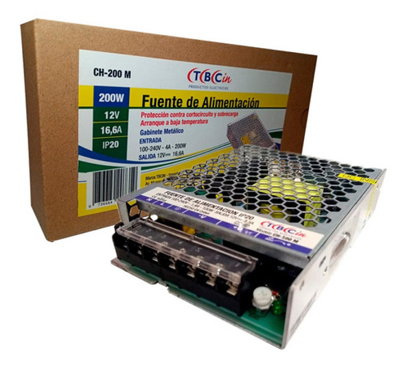 Fuente Switching 12v 200w 16.6a Tbcin 0