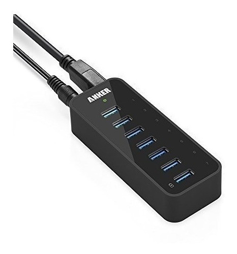 Anker 7 Puertos Usb 3.0 Data Hub Con 36w Power Adapter Y. 0