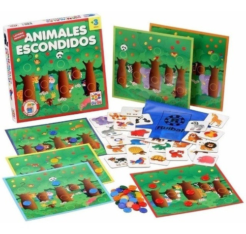 Juego Animales Escondidos Didactico H467 Ruibal Lloretoys 0